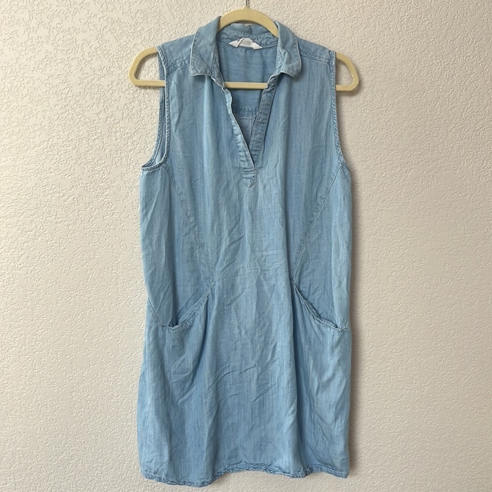 Mountain Khakis Collared Dress Chambray Blue size Medium - Picture 2 of 7